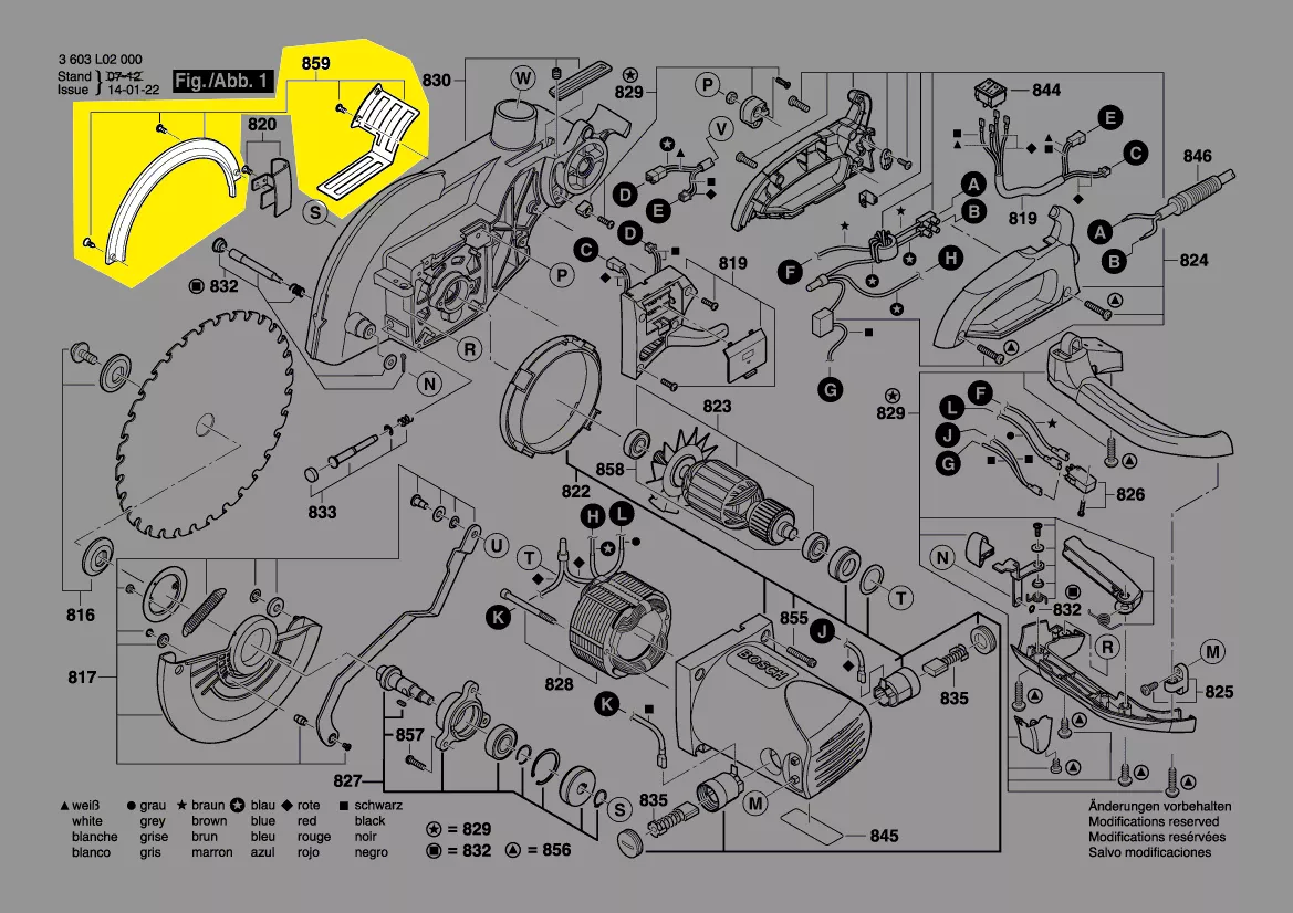 Cache pour capot supérieur réf. 1 609 203 R78 BOSCH
